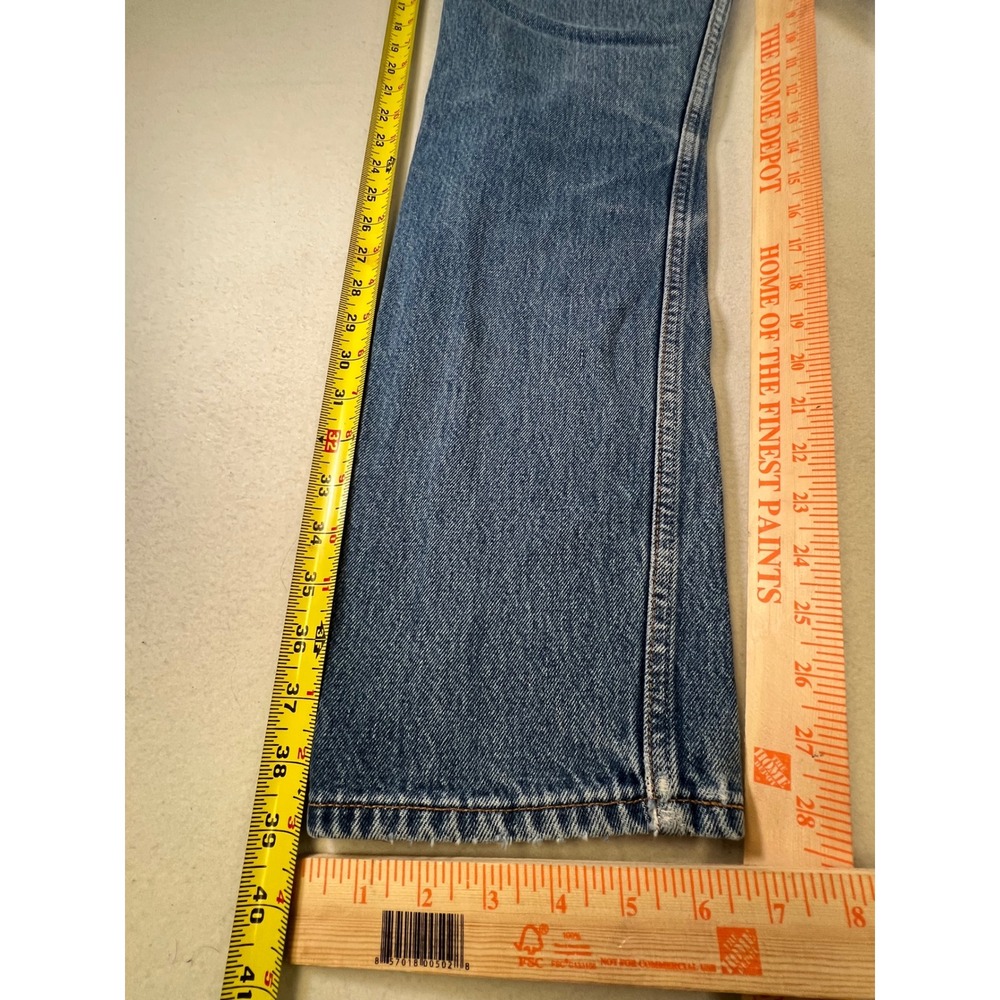 Vintage Levis 501 Women High Rise Straight Leg Blue Denim Jeans W28 L30 Mexico - Picture 8 of 9